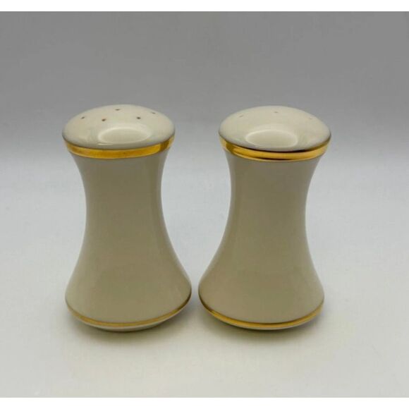 LENOX -  Eternal Collection Vintage (60s) Porcelain Salt & Pepper Shakers/3.75" - Picture 14 of 16